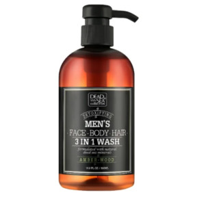 Dead Sea Collection Men’s гель для душа, волос и лица для мужчин 3в1 Amber wood, 500 мл